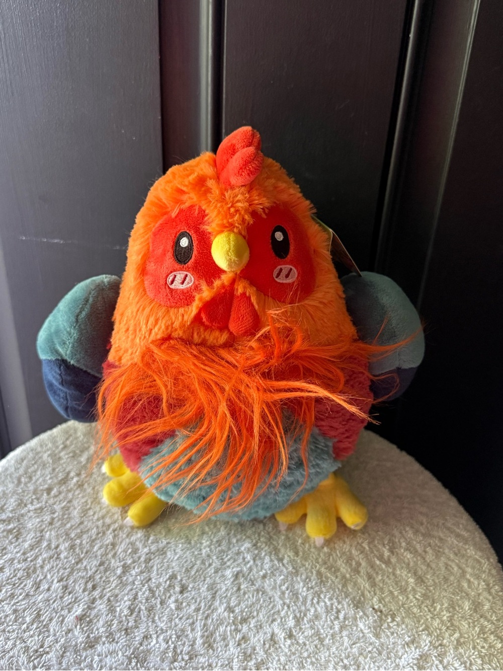 Squishable Mini Rooster  8" Soft Plush Stuffed Animal Orange Green New